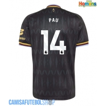 Camisa de time de futebol Aston Villa Pau Torres #14 Replicas 2º Equipamento 2026-27 Manga Curta